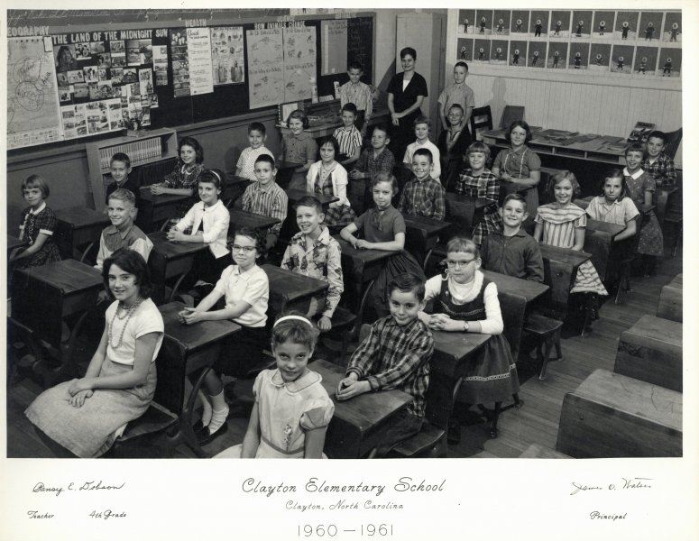Clayton Elementary School Class Picture, 1960 to 1961, Pansy Dobson's Class