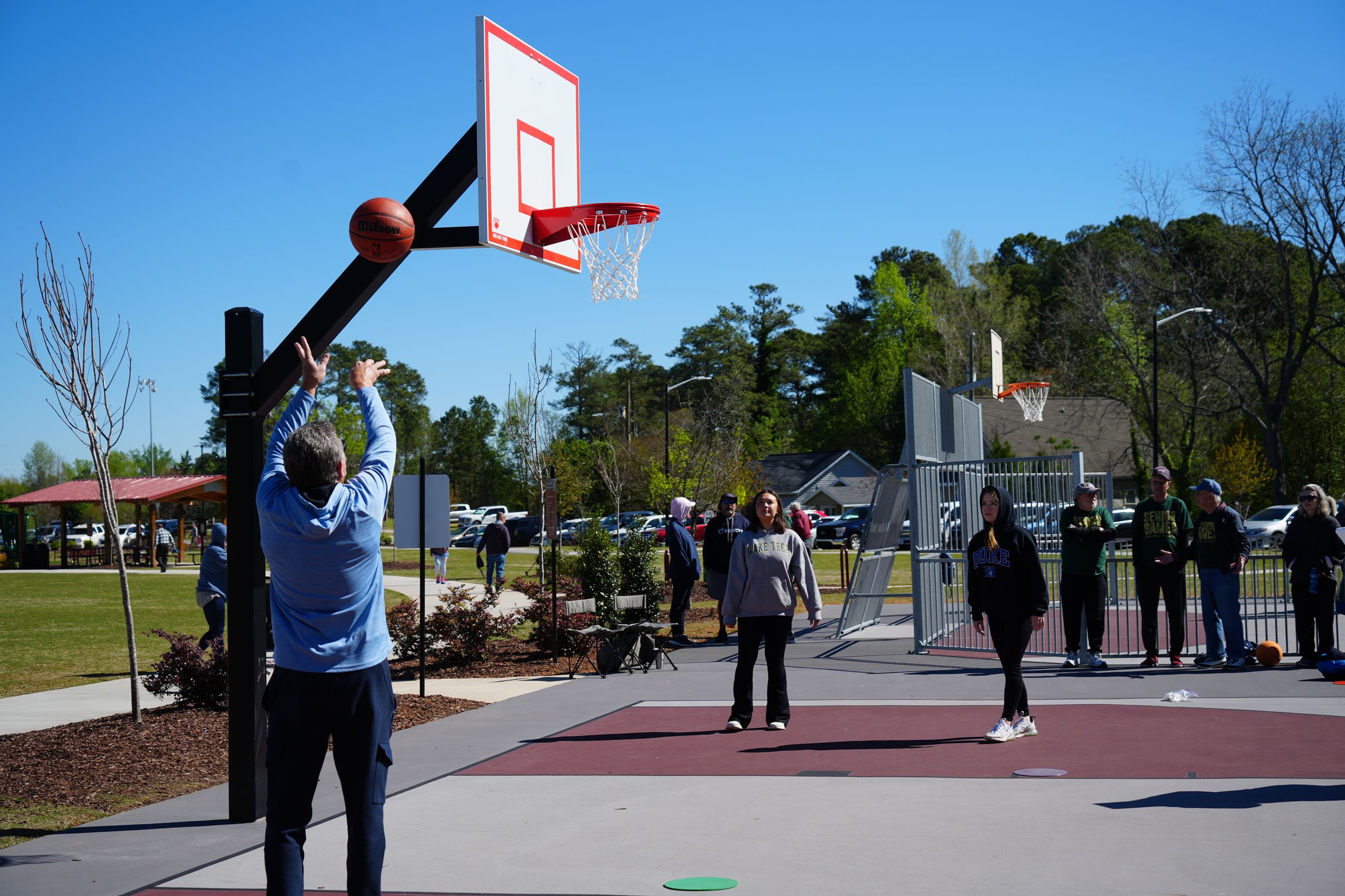 Senior Games - Basketball Toss
